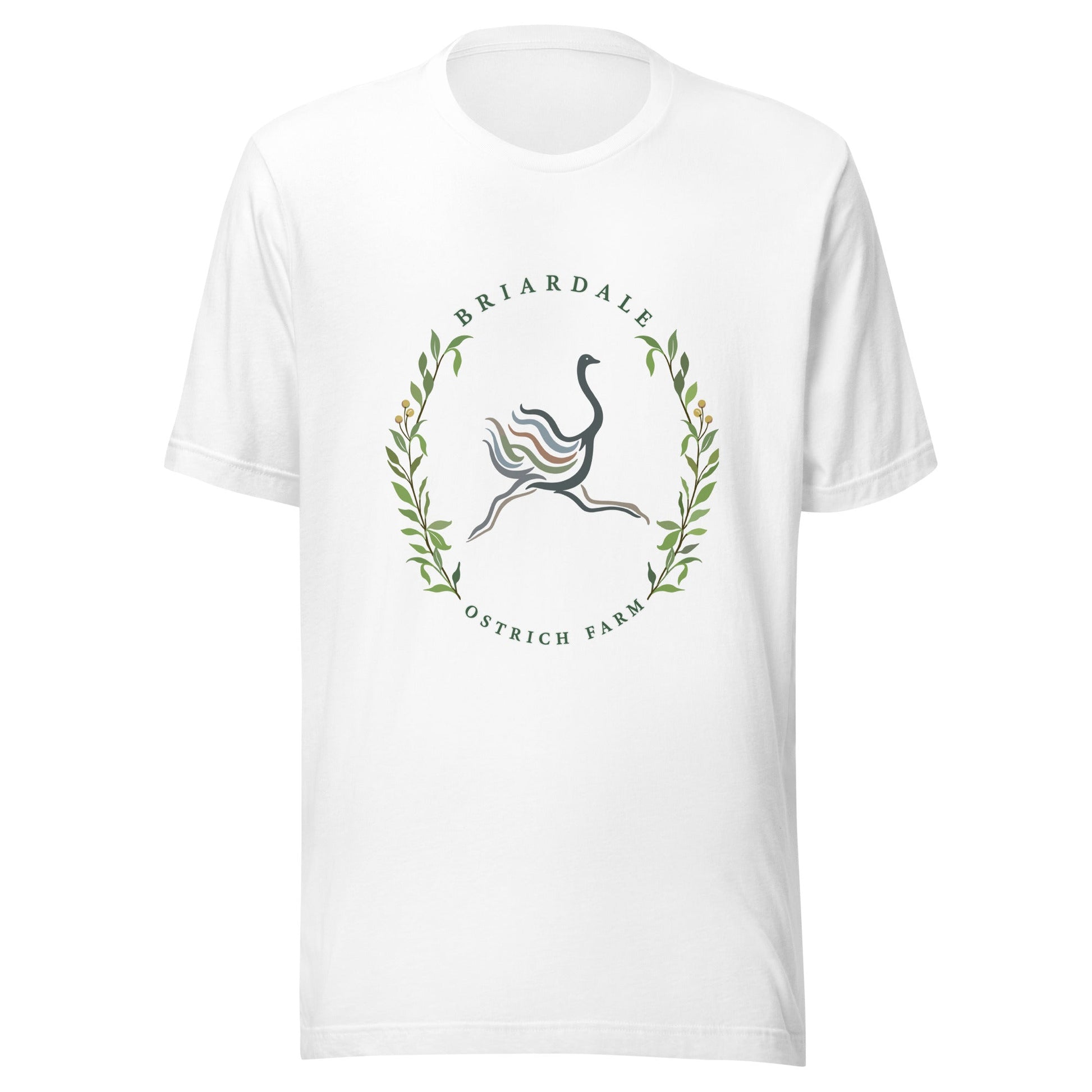 Performance | T-Shirt | Briardale Ostrich Farm | Crest Logo