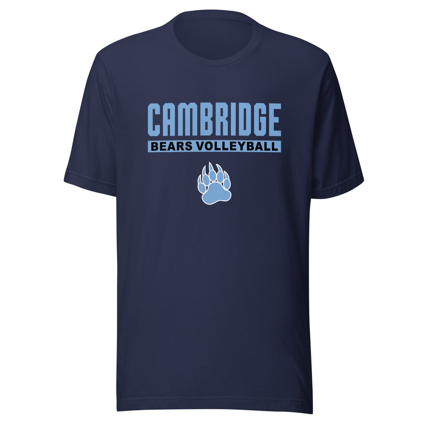 Performance | T-Shirt | Cambridge Volleyball | Script Paw Logo