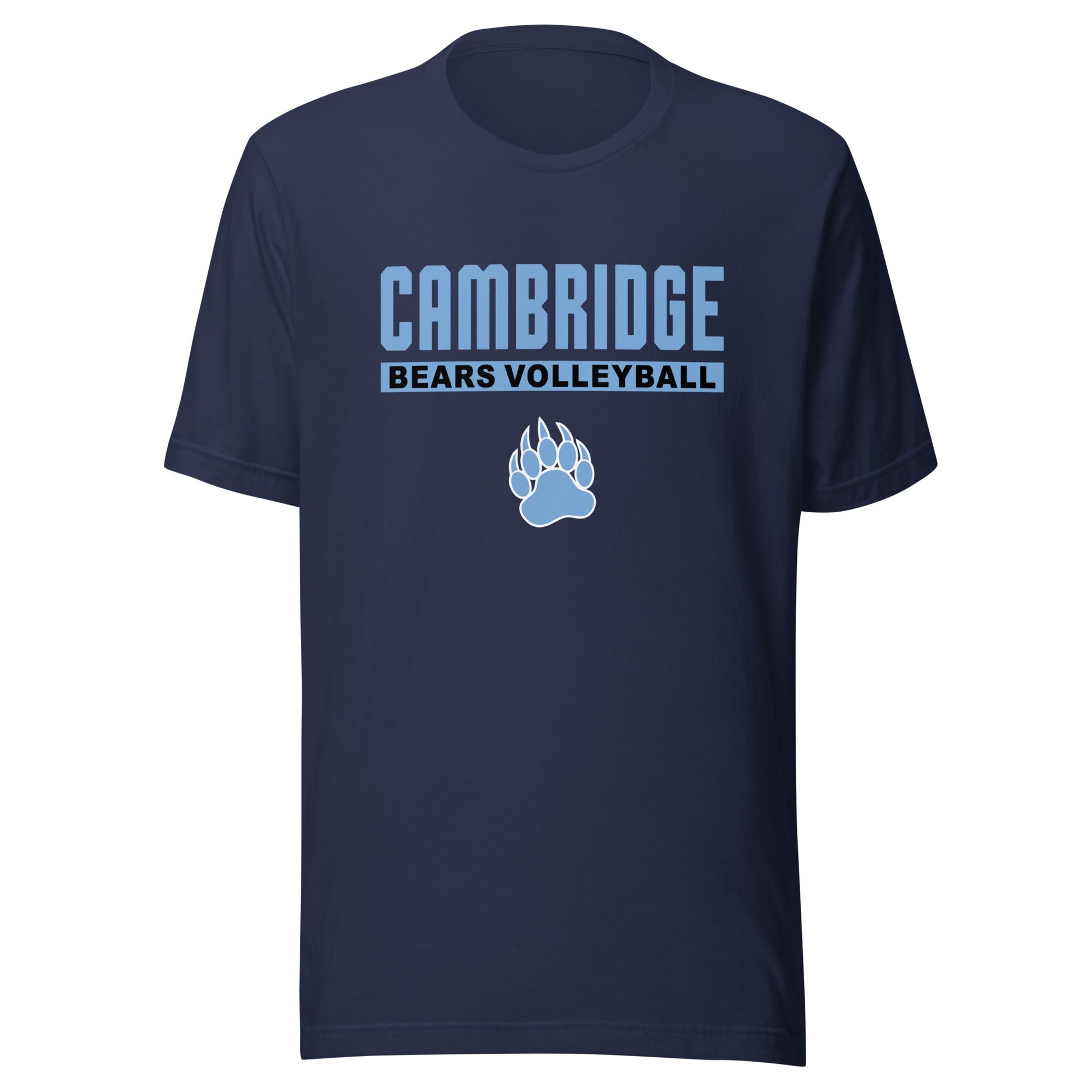 Performance | T-Shirt | Cambridge Volleyball | Script Paw Logo