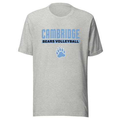 Performance | T-Shirt | Cambridge Volleyball | Script Paw Logo