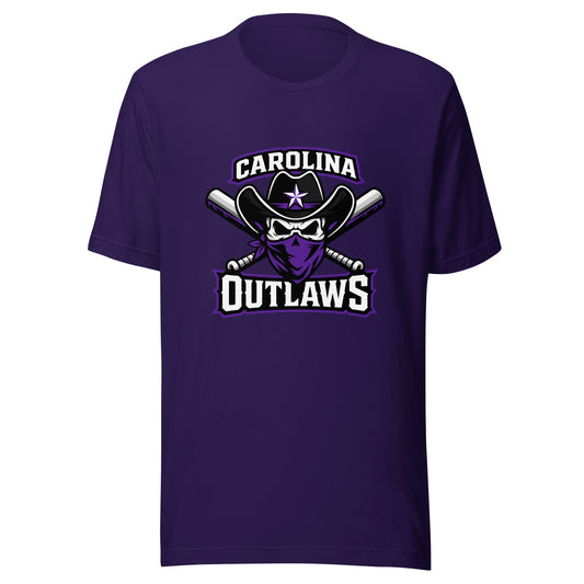 Performance | T-Shirt | Carolina Outlaws Baseball | Crest Logo