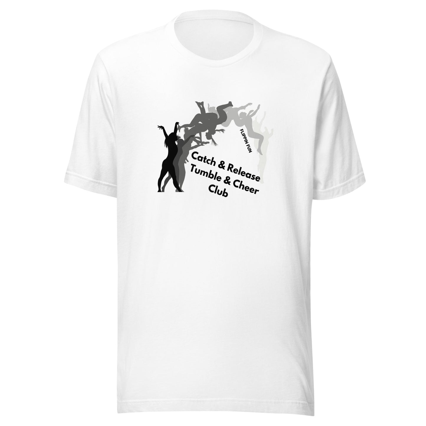 Performance | T-Shirt | Catch & Release Tumble & Cheer Club | Tumble Logo