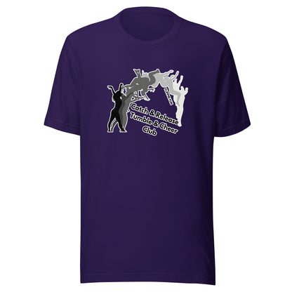 Performance | T-Shirt | Catch & Release Tumble & Cheer Club | Tumble Logo