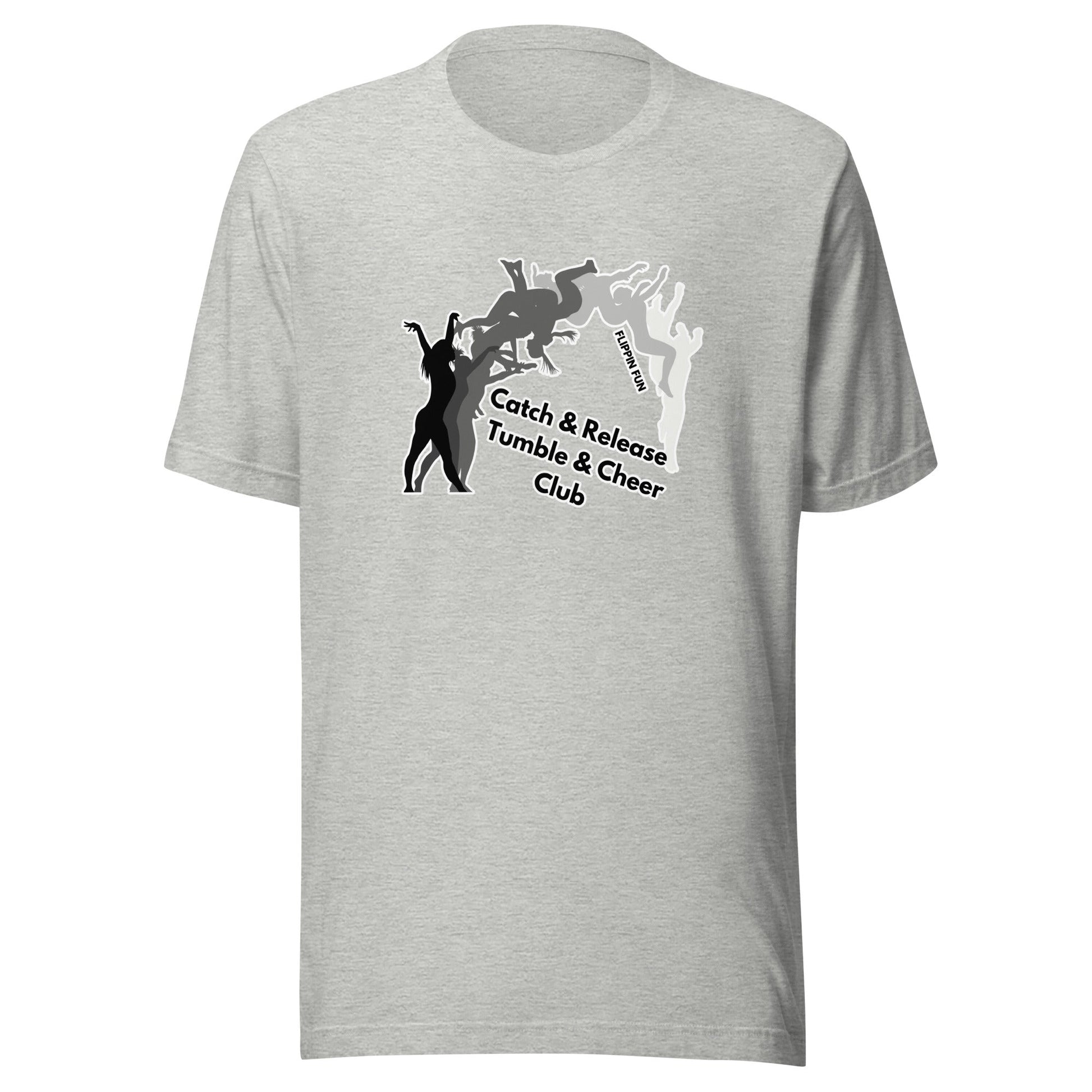 Performance | T-Shirt | Catch & Release Tumble & Cheer Club | Tumble Logo