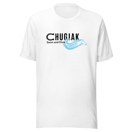 Performance | T-Shirt | Chugiak Mustang Swim & Dive | Crest Logo