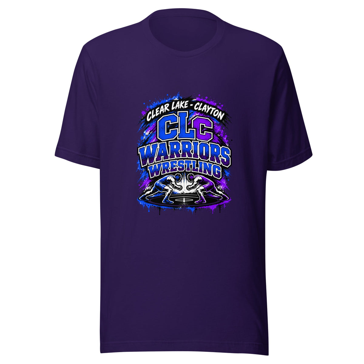 Performance | T-Shirt | Clear Lake - Clayton Wrestling | Apex Logo
