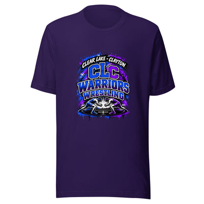 Performance | T-Shirt | Clear Lake - Clayton Wrestling | Apex Logo