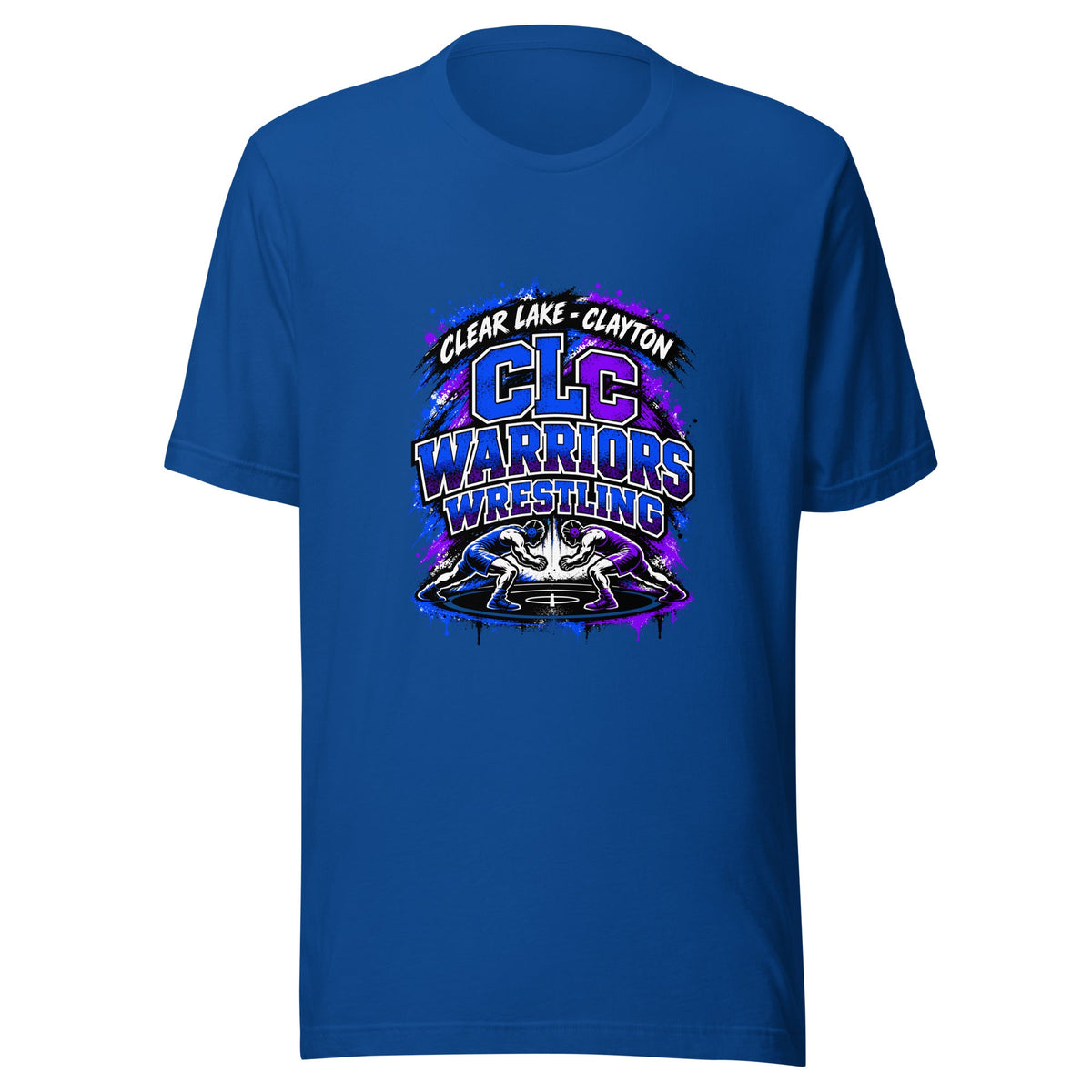 Performance | T-Shirt | Clear Lake - Clayton Wrestling | Apex Logo