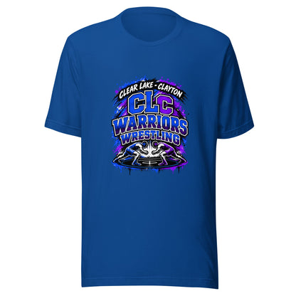 Performance | T-Shirt | Clear Lake - Clayton Wrestling | Apex Logo