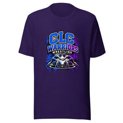 Performance | T-Shirt | Clear Lake - Clayton Wrestling | Emblem Logo
