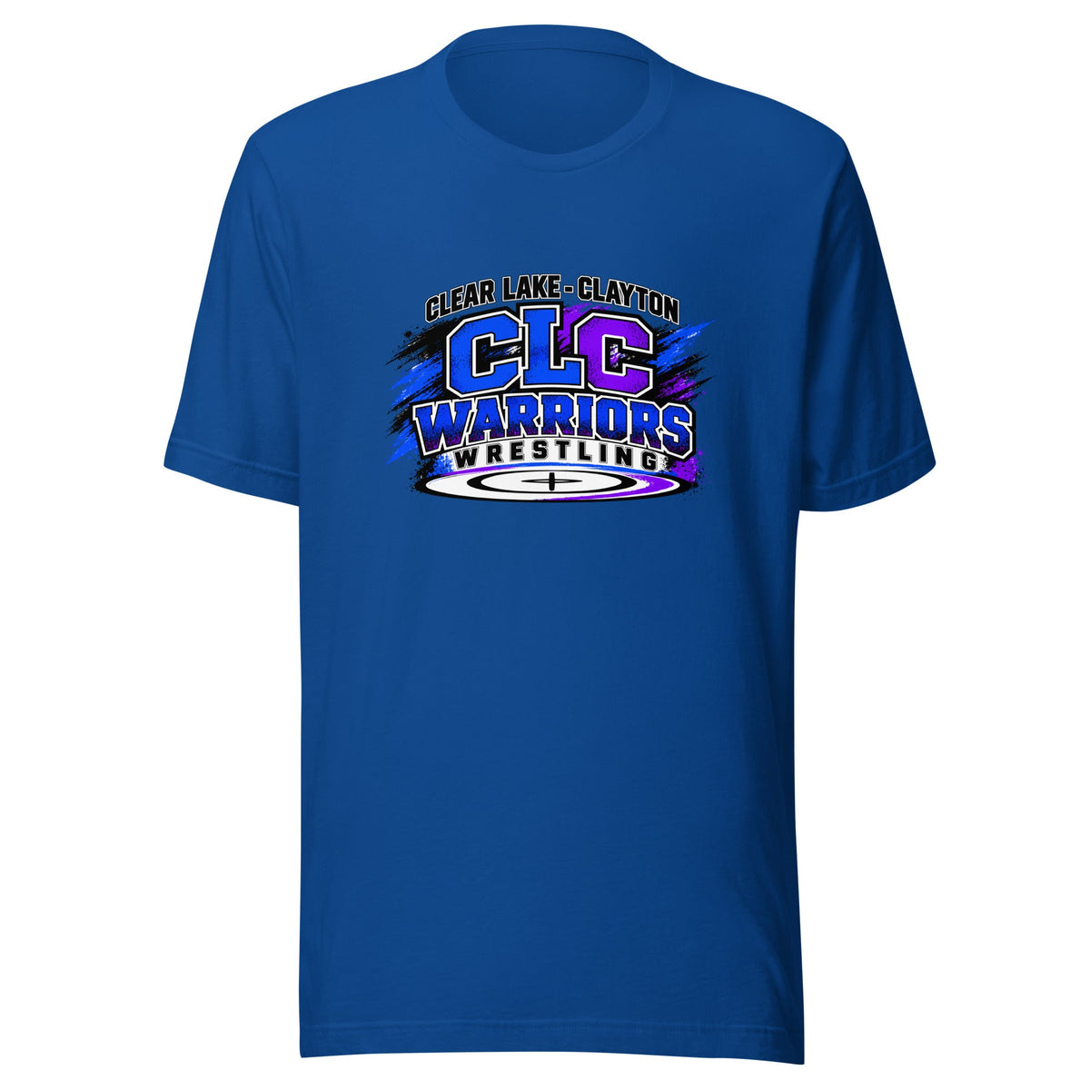 Performance | T-Shirt | Clear Lake - Clayton Wrestling | Vanguard Logo