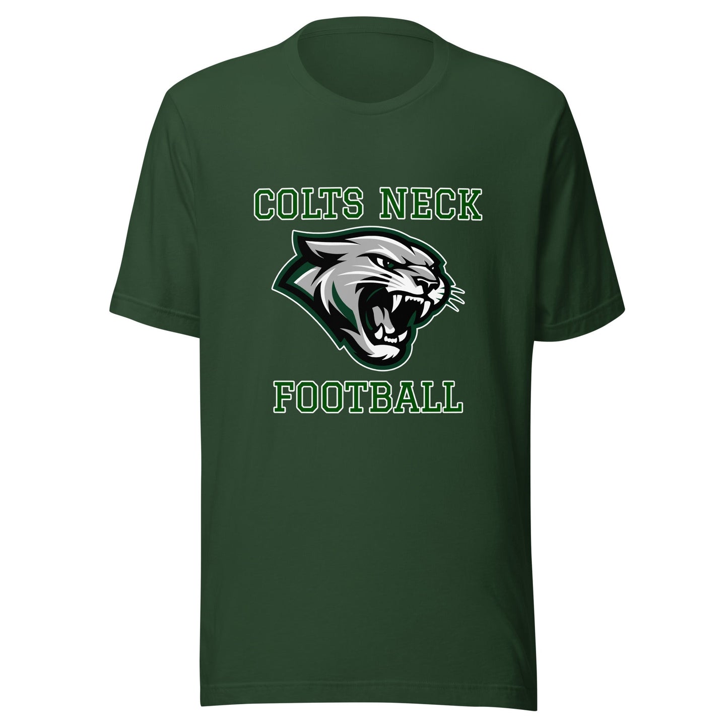Performance | T-Shirt | Colts Neck Cougars | Youth Tackle Football (AYF) | Green Predator Logo