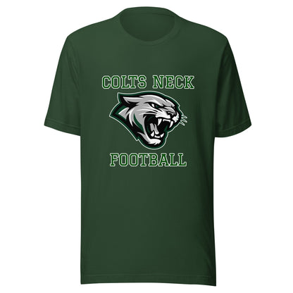 Performance | T-Shirt | Colts Neck Cougars | Youth Tackle Football (AYF) | Green Predator Logo