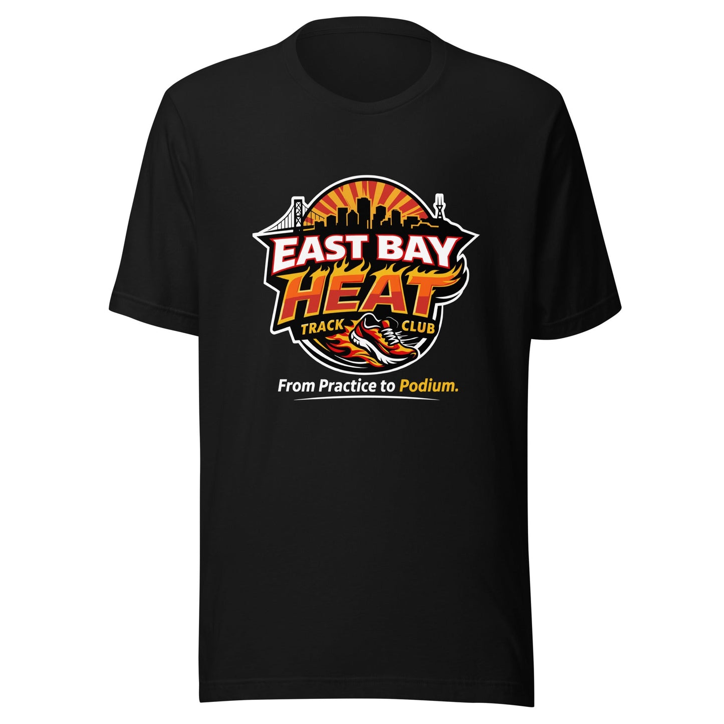 Performance | T-Shirt | East Bay Heat Track Club | Script Logo