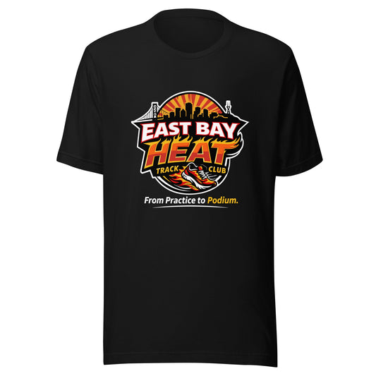 Performance | T-Shirt | East Bay Heat Track Club | Script Logo