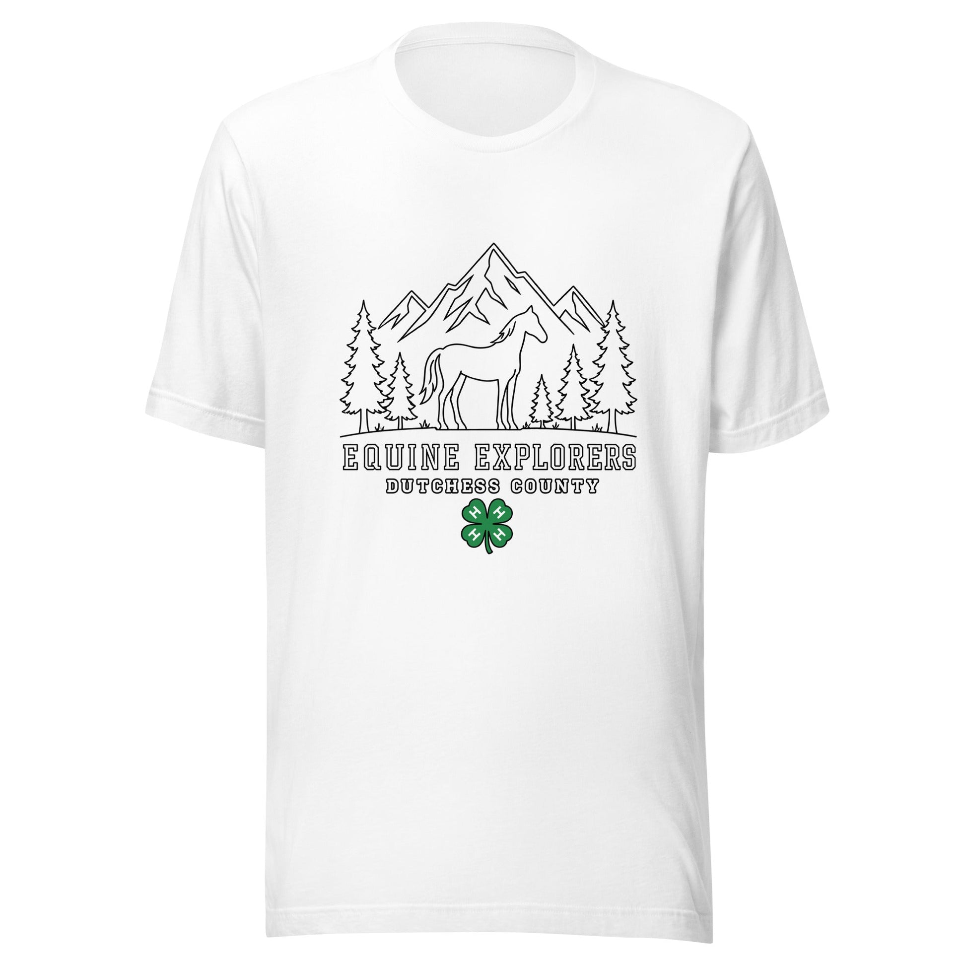 Performance | T-Shirt | Equine Explorers | Dutchess Crest Trailblazers Logo