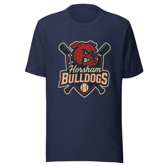 Performance | T-Shirt | Horsham Travel Baseball | Bulldogs Logo