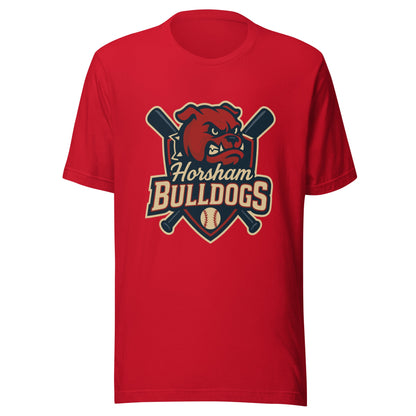 Performance | T-Shirt | Horsham Travel Baseball | Bulldogs Logo