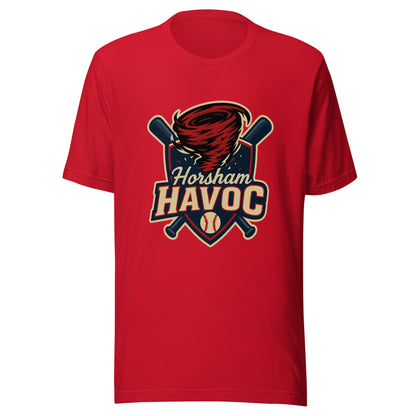Performance | T-Shirt | Horsham Travel Baseball | Havoc Logo