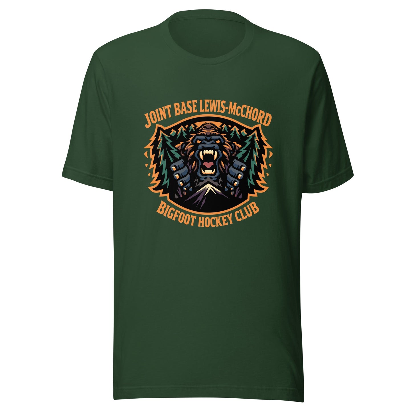 Performance | T-Shirt | JBLM Bigfoot Hockey Team | Mascot Logo