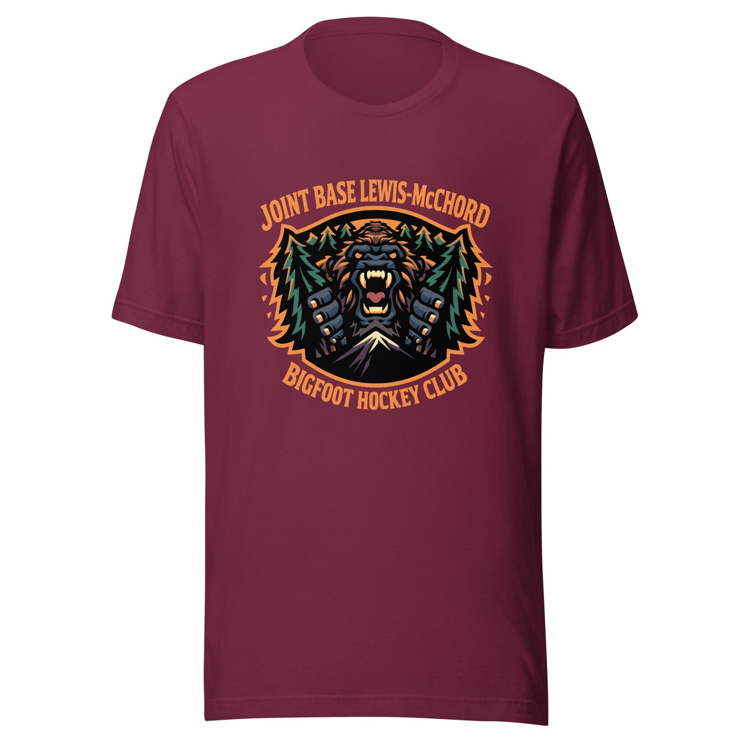 Performance | T-Shirt | JBLM Bigfoot Hockey Team | Mascot Logo
