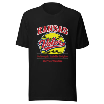 Performance | T-Shirt | Kansas Valor Fan Gear | The Standard Logo
