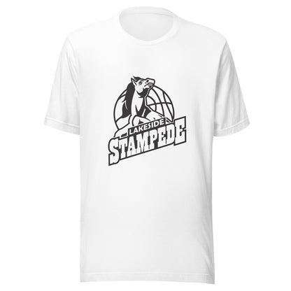Performance | T-Shirt | Lakeside Stampede | Basketball Mascot Logo