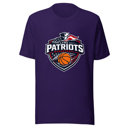 Performance | T-Shirt | LFMS Athletics | Patriots Basketball Logo