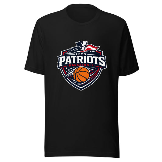 Performance | T-Shirt | LFMS Athletics | Patriots Basketball Logo
