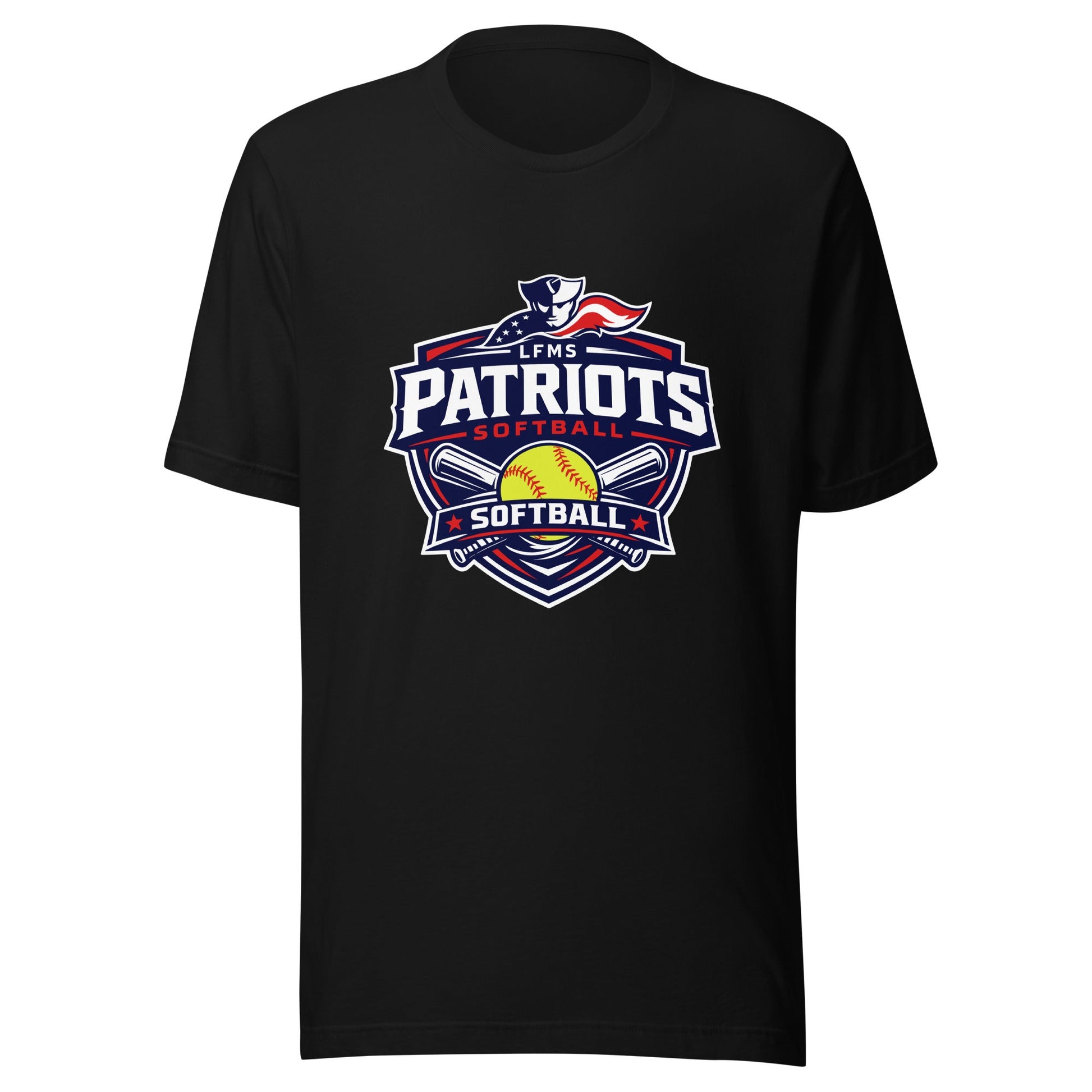 Performance | T-Shirt | LFMS Athletics | Patriots Softball Logo