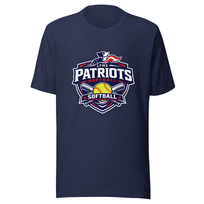 Performance | T-Shirt | LFMS Athletics | Patriots Softball Logo
