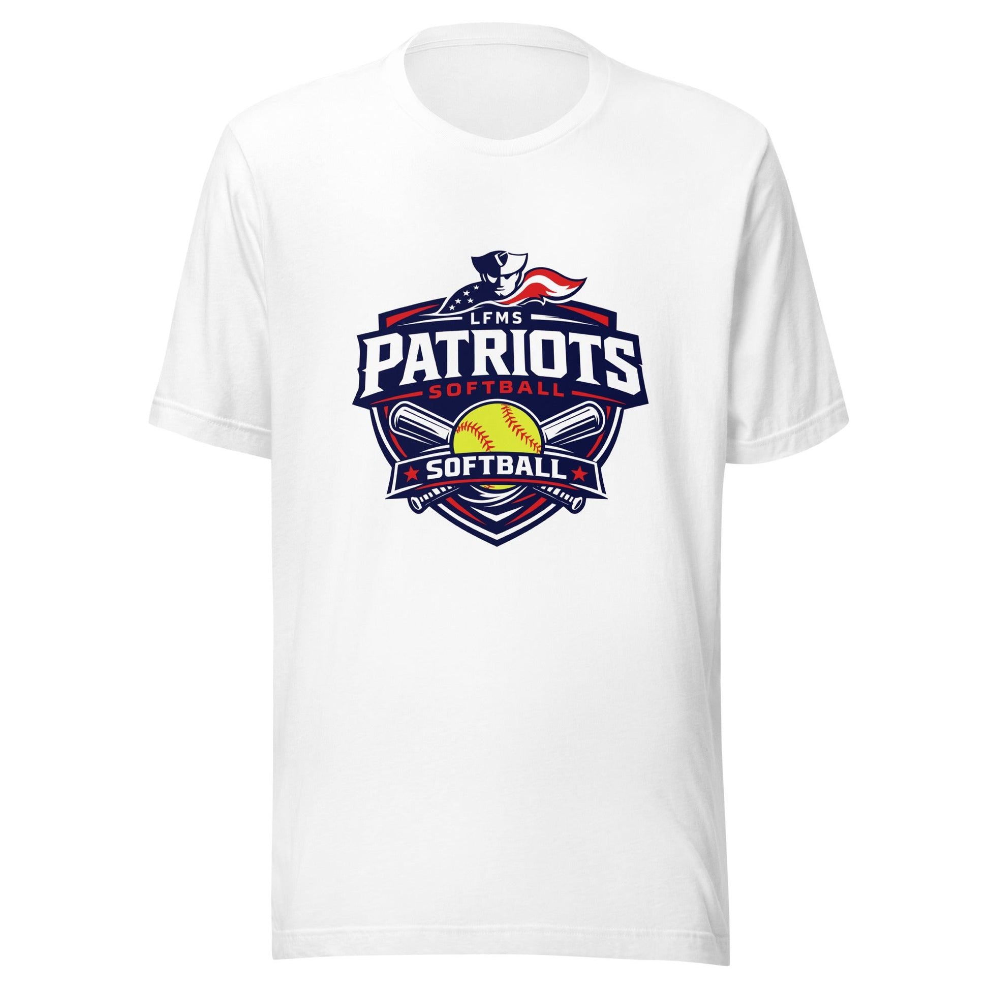 Performance | T-Shirt | LFMS Athletics | Patriots Softball Logo