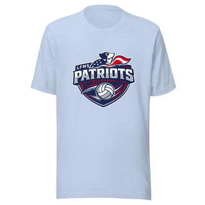 Performance | T-Shirt | LFMS Athletics | Patriots Volleyball Logo