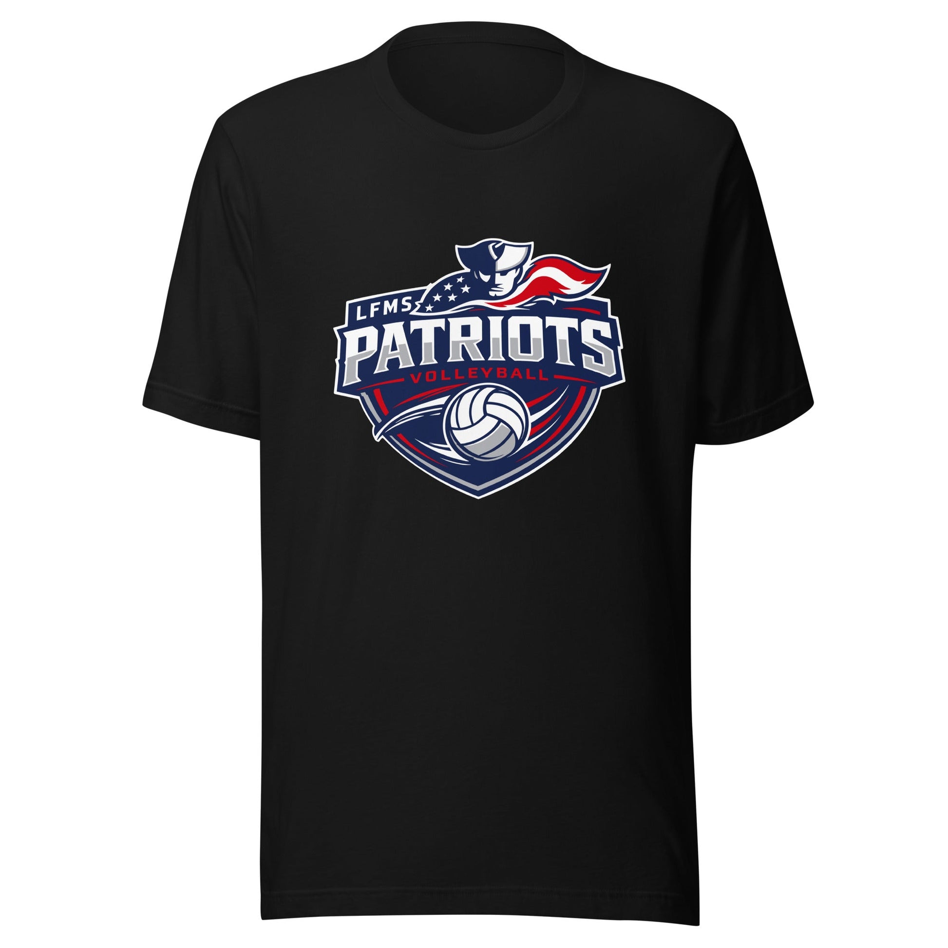 Performance | T-Shirt | LFMS Athletics | Patriots Volleyball Logo