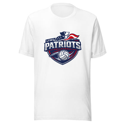 Performance | T-Shirt | LFMS Athletics | Patriots Volleyball Logo