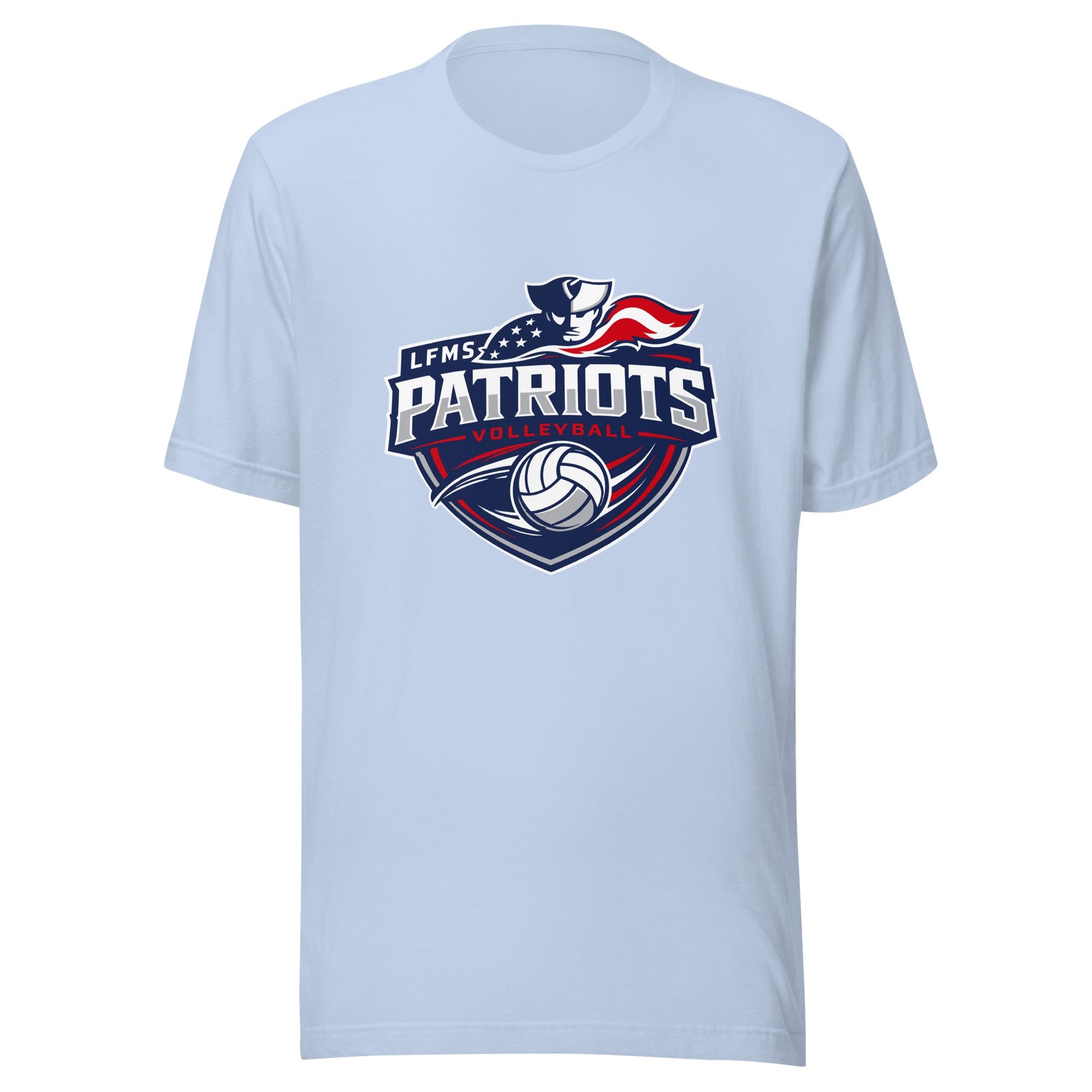 Performance | T-Shirt | LFMS Athletics | Patriots Volleyball Logo