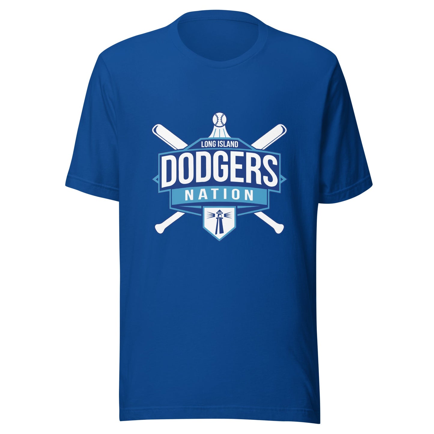 Performance | T-Shirt | LI Dodgers Nation | Varsity Crest Logo