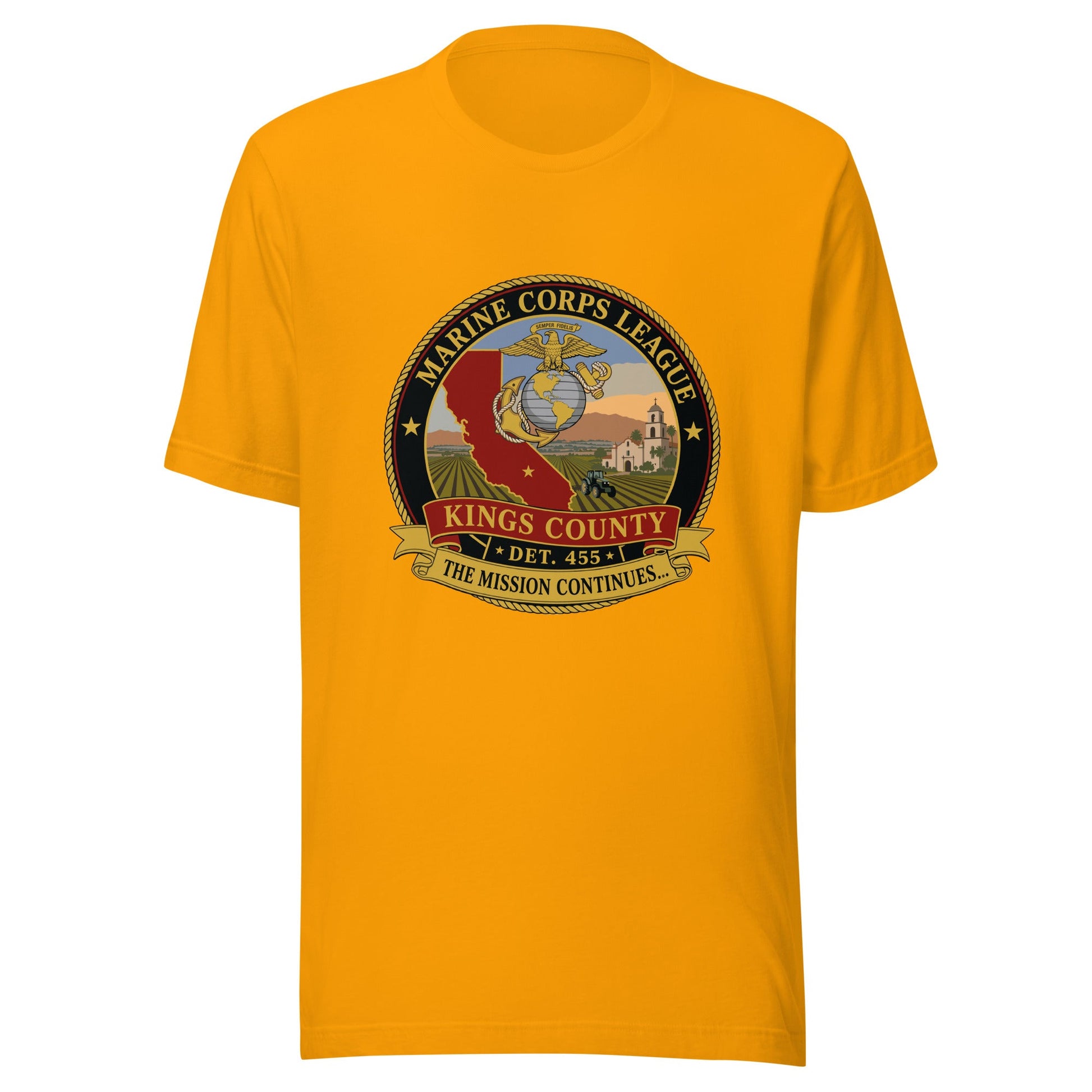 Performance | T-Shirt | Marine Corps League kings County Det 455 | Shield Logo