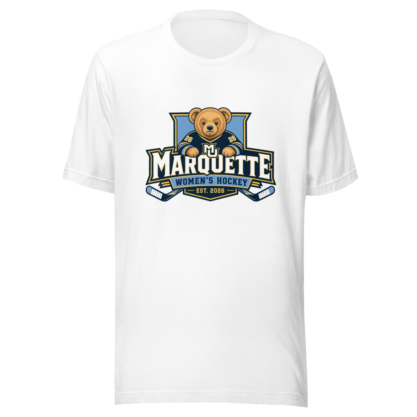 Performance | T-Shirt | Marquette University Women's Hockey | Bear Athletics Logo