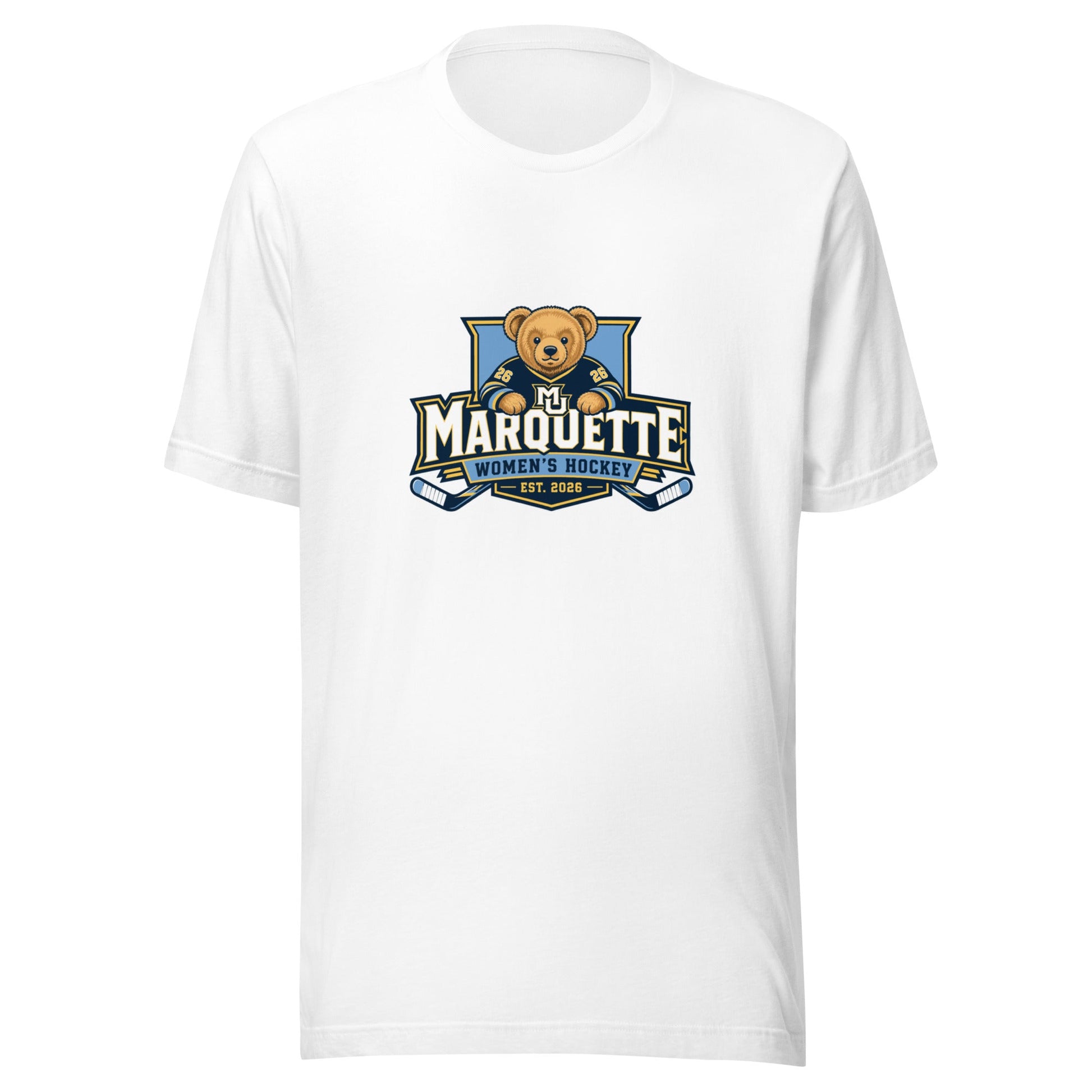 Performance | T-Shirt | Marquette University Women's Hockey | Bear Athletics Logo