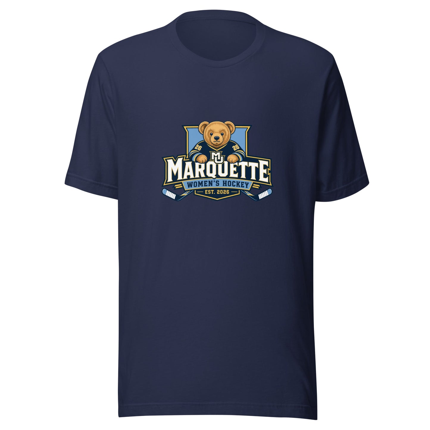 Performance | T-Shirt | Marquette University Women's Hockey | Bear Athletics Logo