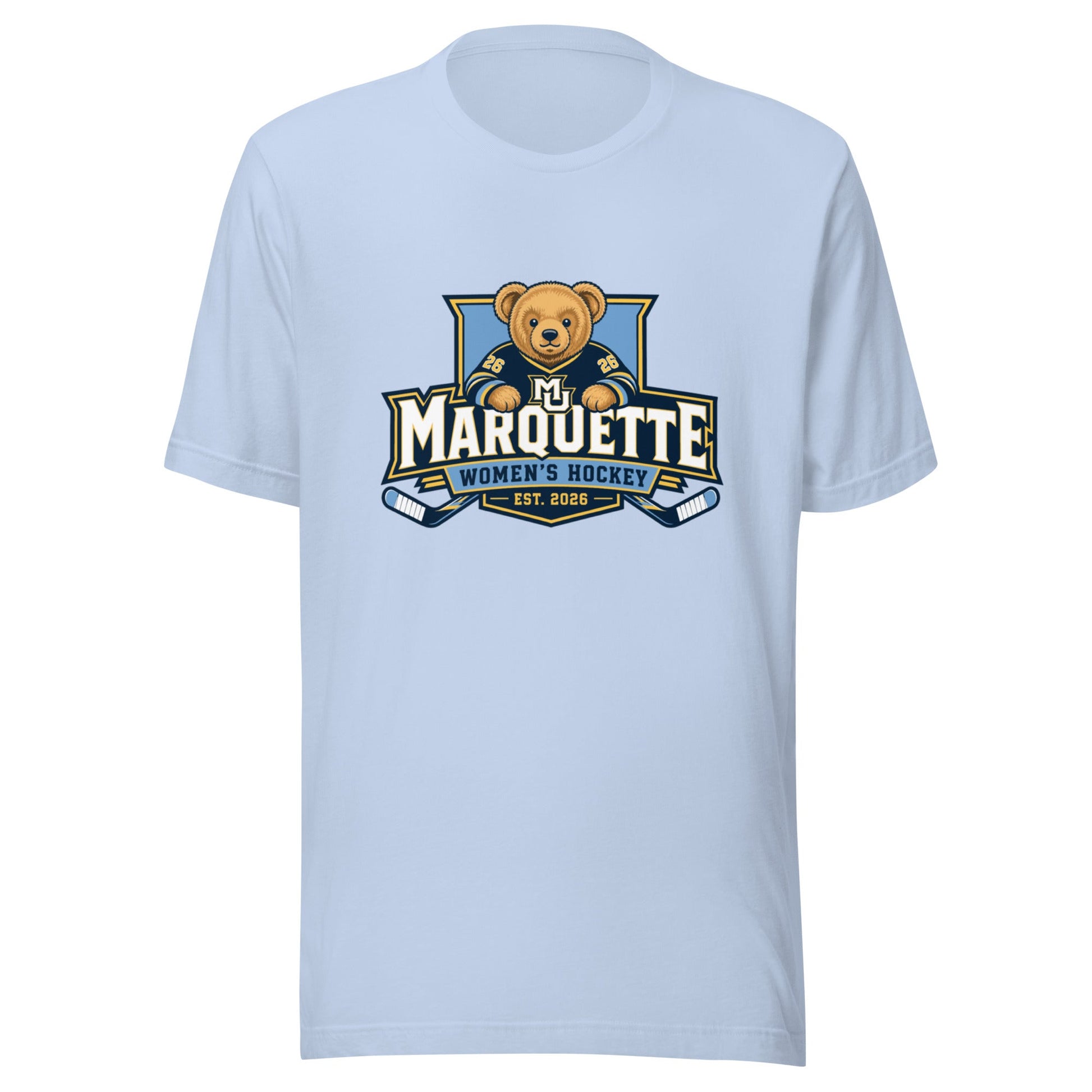 Performance | T-Shirt | Marquette University Women's Hockey | Bear Athletics Logo
