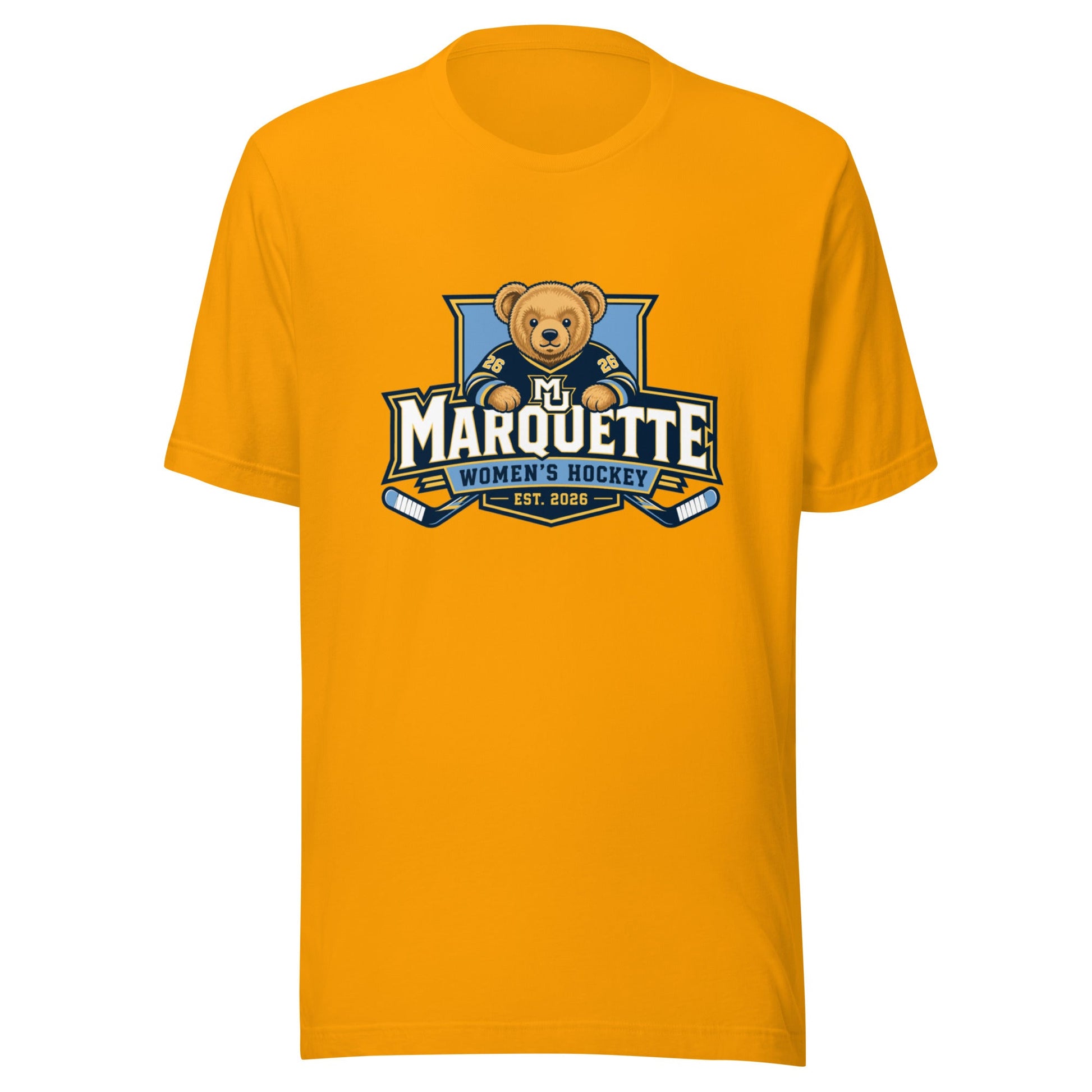 Performance | T-Shirt | Marquette University Women's Hockey | Bear Athletics Logo