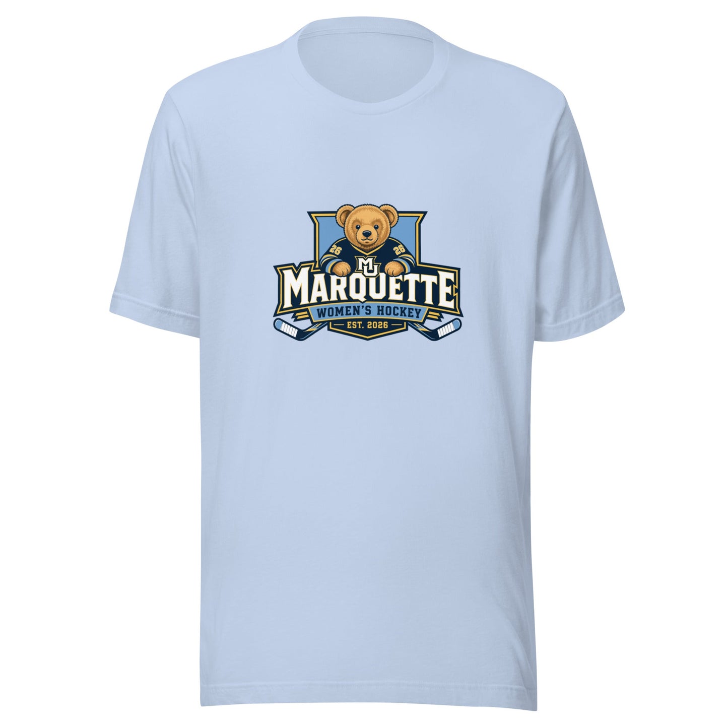 Performance | T-Shirt | Marquette University Women's Hockey | Bear Athletics Logo