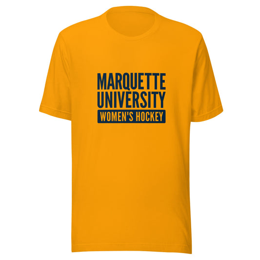 Performance | T-Shirt | Marquette University Women's Hockey | Modern Script Logo