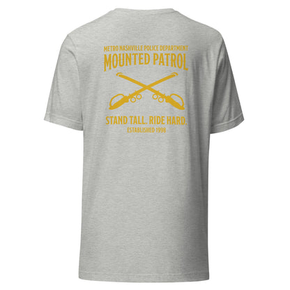 Performance | T-Shirt | Metro Nashville Police Department Horse Mounted Patrol | Stand Tall Logo
