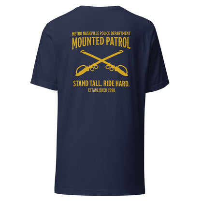 Performance | T-Shirt | Metro Nashville Police Department Horse Mounted Patrol | Stand Tall Logo