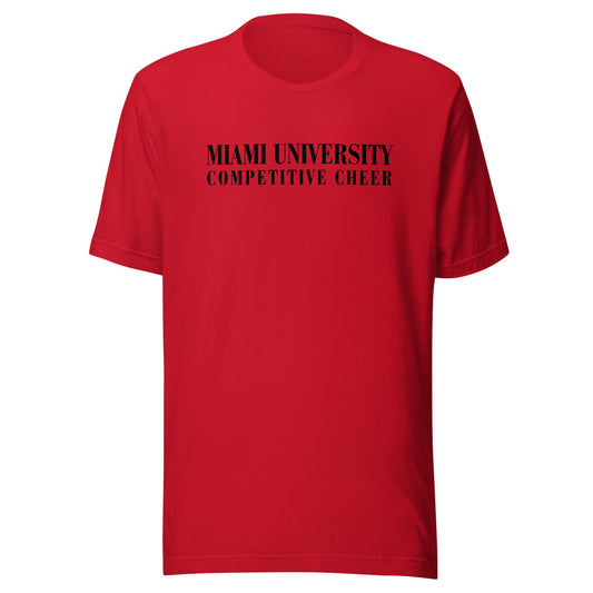 Performance | T-Shirt | Miami University Competitive Cheer Team | Alt Logo