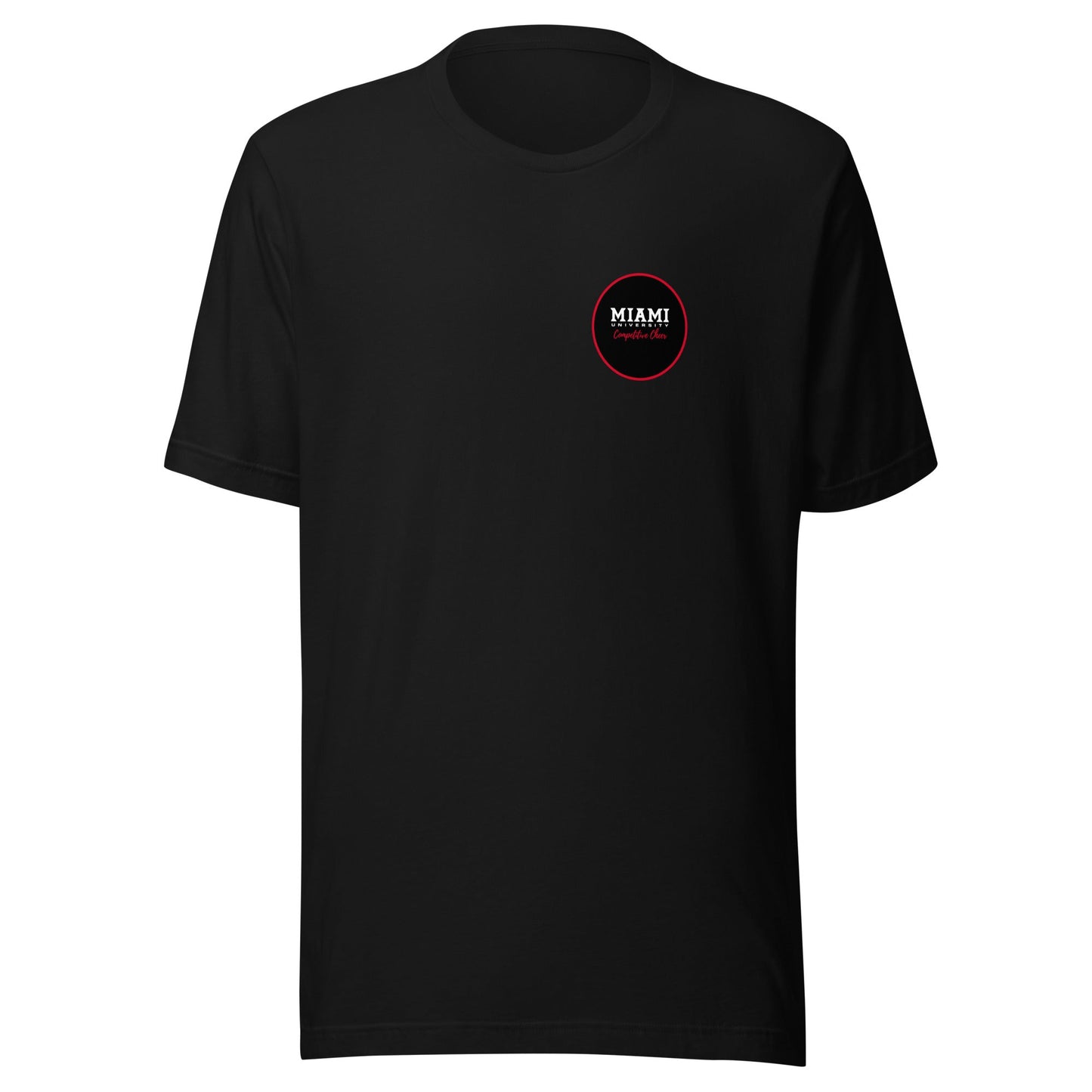 Performance | T-Shirt | Miami University Competitive Cheer Team | Badge Logo