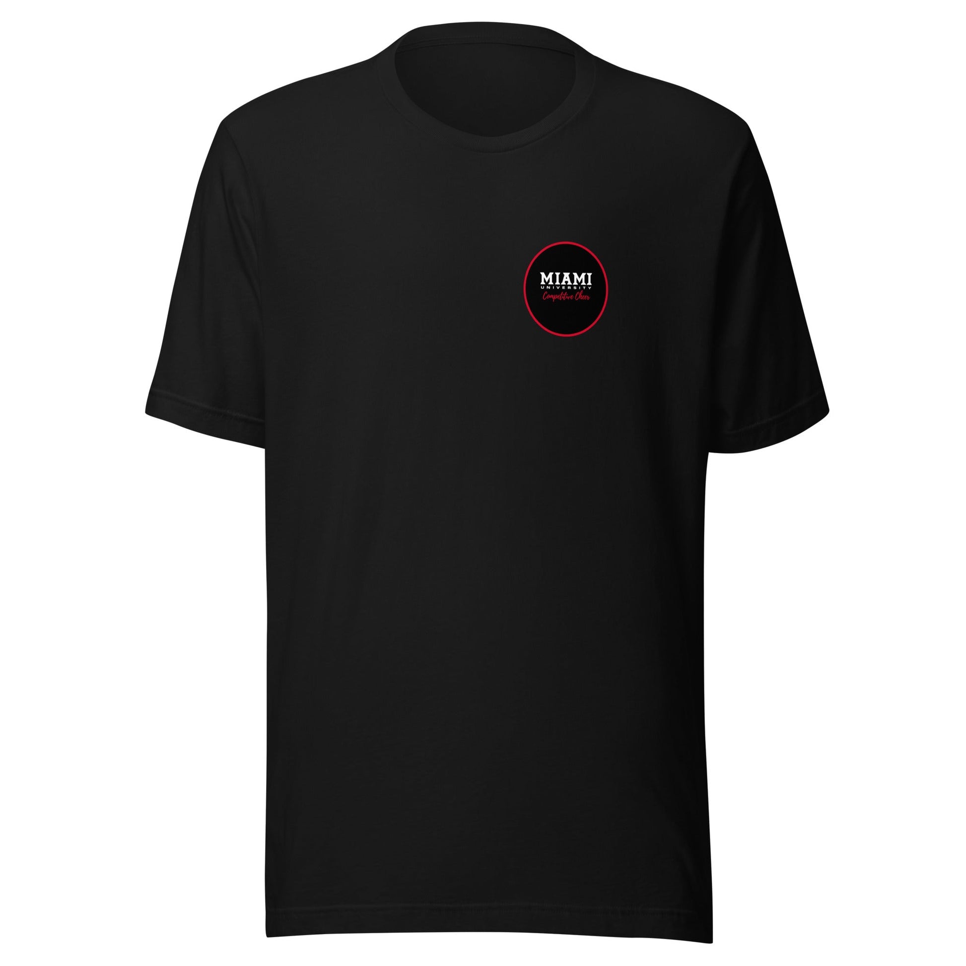 Performance | T-Shirt | Miami University Competitive Cheer Team | Badge Logo